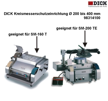 DICK Kreismesserschutzeinrichtung Ø 200 bis 400 mm für SM-160 T und SM 200 TE 98314100 *4575