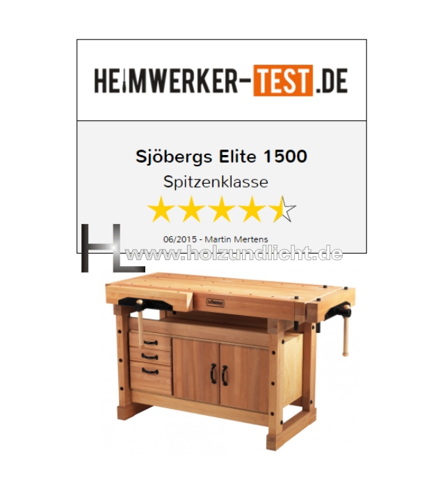 Onlineshop für Maschinen, Werkzeug, Holz- und Lichtwaren - Sjöbergs Hobelbank  ELITE 1500 mit Schrank SM07